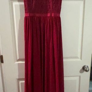Musol red/ burgundy dress